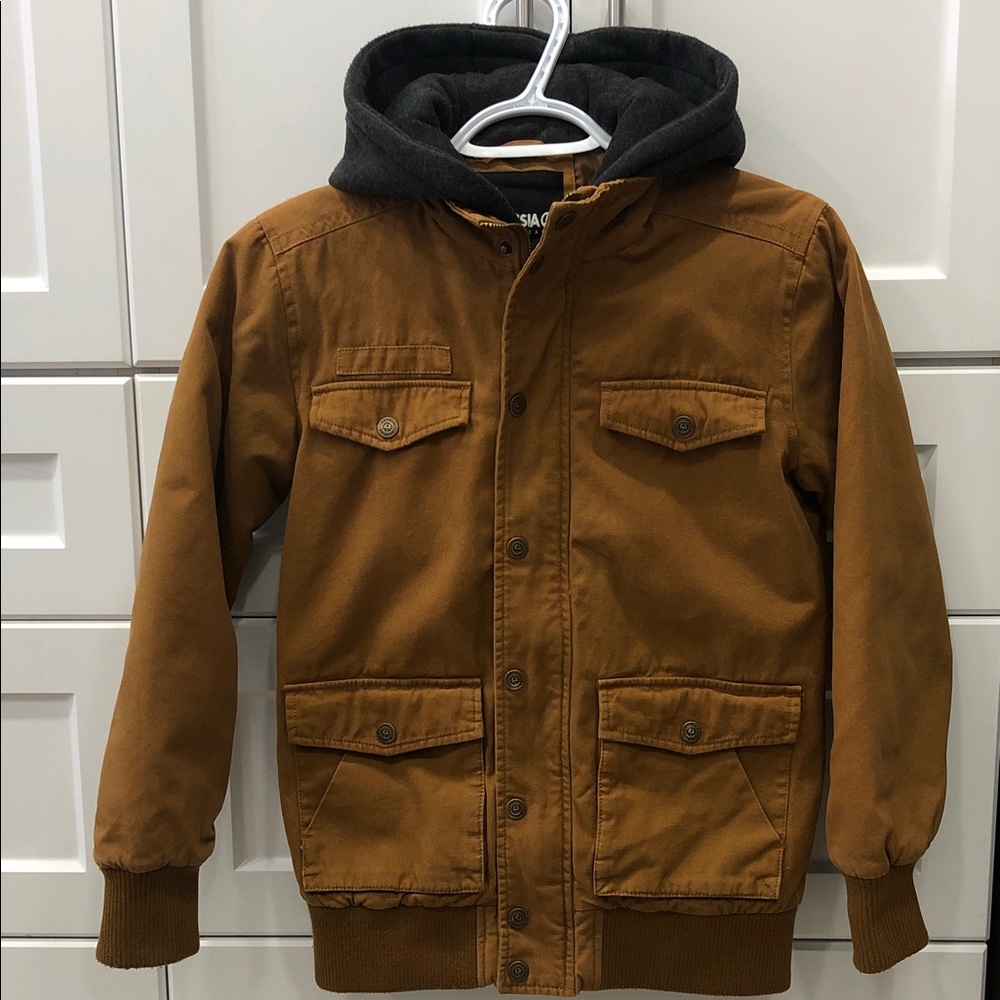 Rugged-Style Canvas Jacket – Boys’ Size Medium (10–12) – Amnesia Outerwear